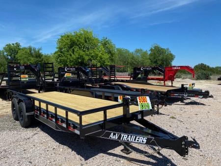 New 2026 A & V - 83  X 20' Pipe Top Equipment Trailer - 14K GVWR