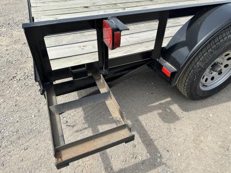 New 2025 Road Boss 83"x16' Tandem Axle Bumper Pull with Slide in Ramps Utility Trailer