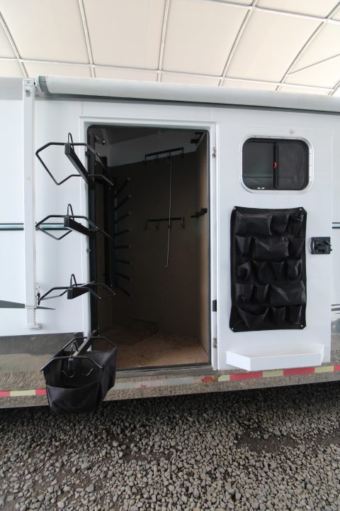 Used 2016 Trails West Sierra 13x13 LQ - 8' Wide - 4 Horse Trailer - Side Tack - Cameras - Hayrack