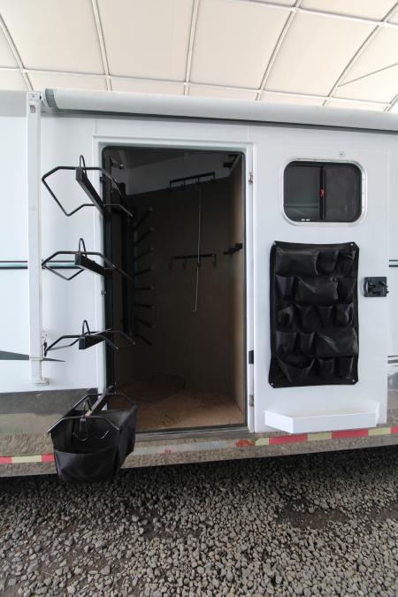 Used 2016 Trails West Sierra 13x13 LQ - 8' Wide - 4 Horse Trailer - Side Tack - Cameras - Hayrack