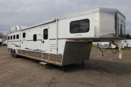 Used 2016 Trails West Sierra 13x13 LQ - 8' Wide - 4 Horse Trailer - Side Tack - Cameras - Hayrack