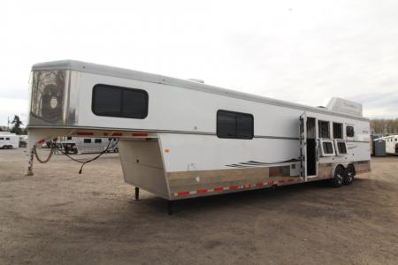 Used 2016 Trails West Sierra 13x13 LQ - 8' Wide - 4 Horse Trailer - Side Tack - Cameras - Hayrack