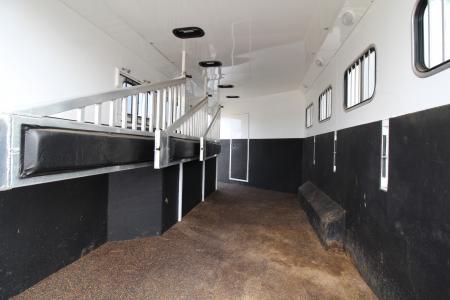 Used 2016 Trails West Sierra 13x13 LQ - 8' Wide - 4 Horse Trailer - Side Tack - Cameras - Hayrack