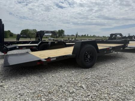 New 2026 H&H 78"x12'+4' 7.8k Single Axle Gravity Tilt Equipment Trailer