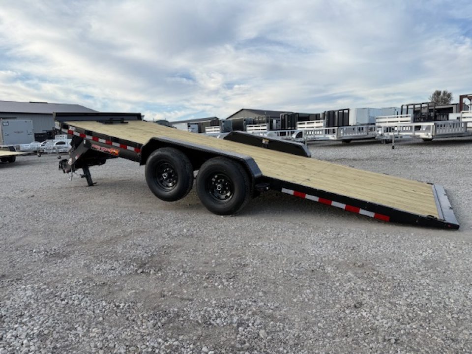 New 2026 H&H Black 82"X20' 14K Electric Tilt Speed Loader Car Hauler Trailer