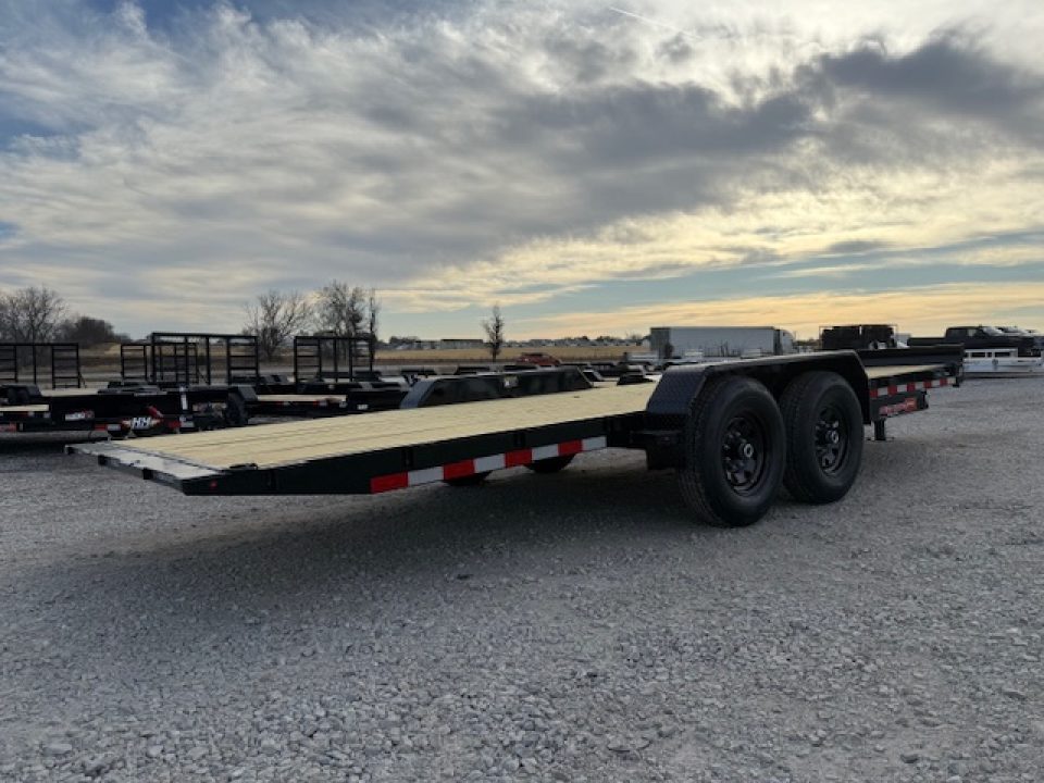New 2026 H&H Black 82"X20' 14K Electric Tilt Speed Loader Car Hauler Trailer
