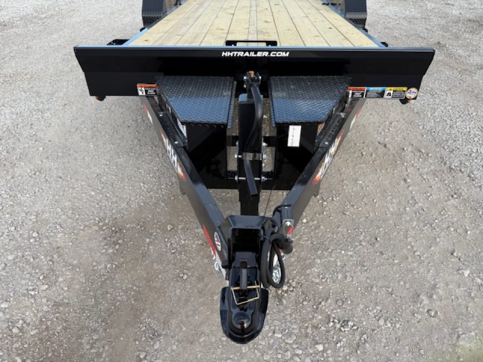 New 2026 H&H Black 82"X20' 14K Electric Tilt Speed Loader Car Hauler Trailer