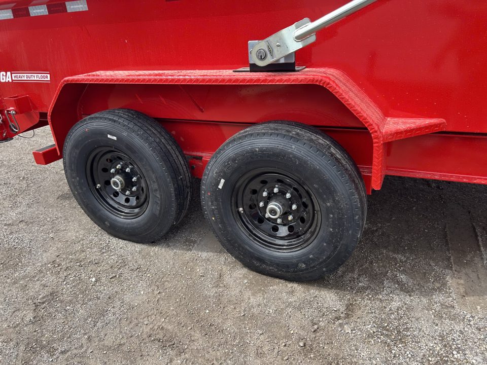 New 2026 PJ Trailers 7 X 14 FT LOW PRO TELESCOPIC HIGH SIDE DUMP TRAILER 15K GVWR