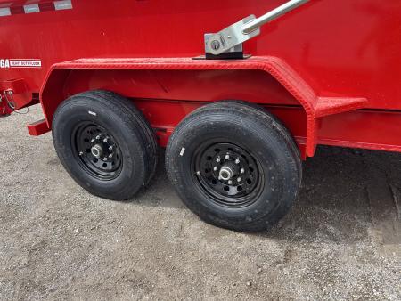 New 2026 PJ Trailers 7 X 14 FT LOW PRO TELESCOPIC HIGH SIDE DUMP TRAILER 15K GVWR