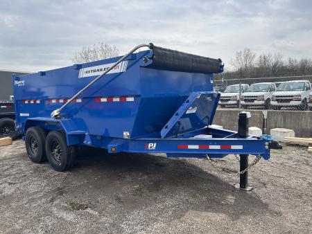 New 2026 PJ Trailers 7 X 14 FT LOW PRO TELESCOPIC HIGH SIDE DUMP TRAILER 15K GVWR
