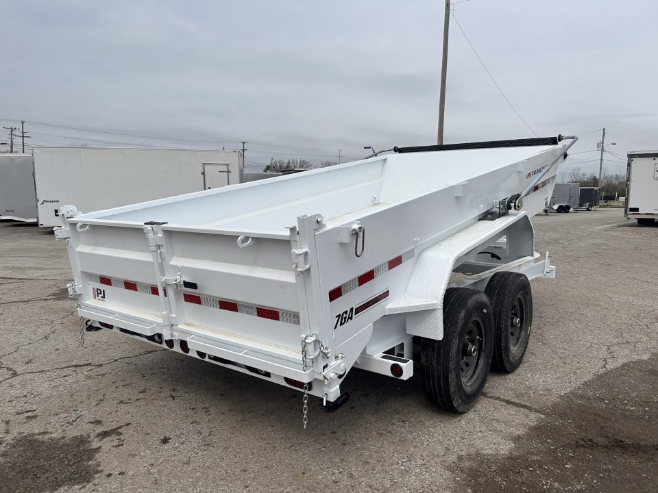 New 2026 PJ Trailers 7 X 14 FT LOW PRO TELESCOPIC DUMP TRAILER 15K GVWR