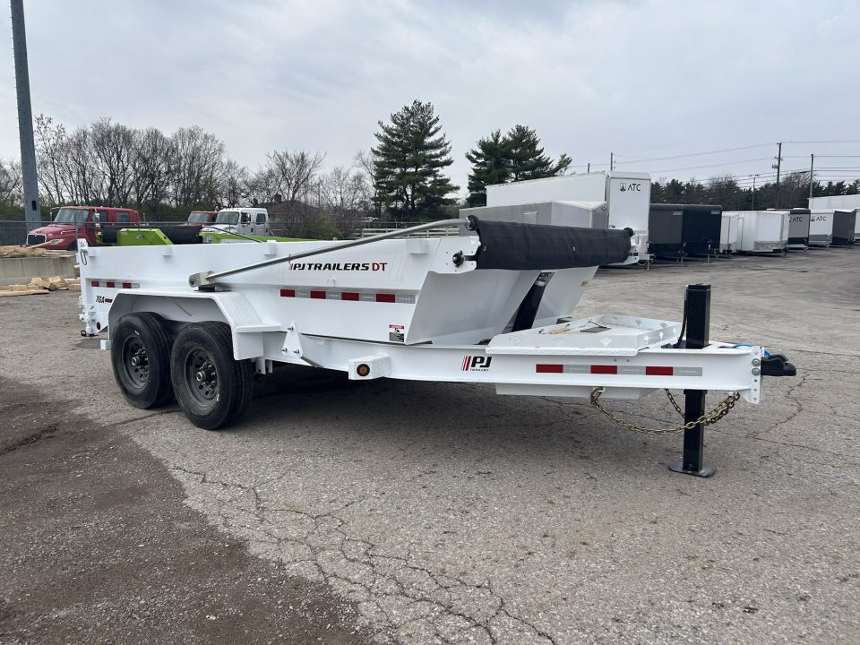 New 2026 PJ Trailers 7 X 14 FT LOW PRO TELESCOPIC DUMP TRAILER 15K GVWR