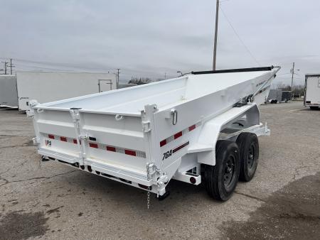 New 2026 PJ Trailers 7 X 14 FT LOW PRO TELESCOPIC DUMP TRAILER 15K GVWR