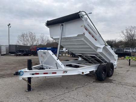 New 2026 PJ Trailers 7 X 14 FT LOW PRO TELESCOPIC DUMP TRAILER 15K GVWR