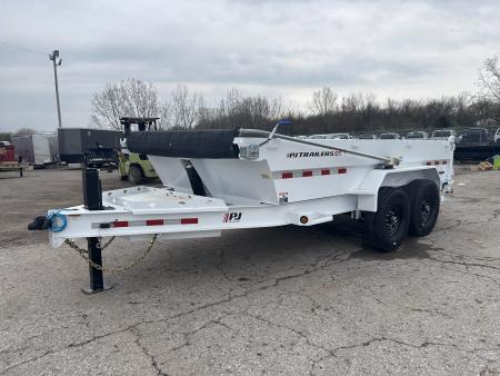 New 2026 PJ Trailers 7 X 14 FT LOW PRO TELESCOPIC DUMP TRAILER 15K GVWR