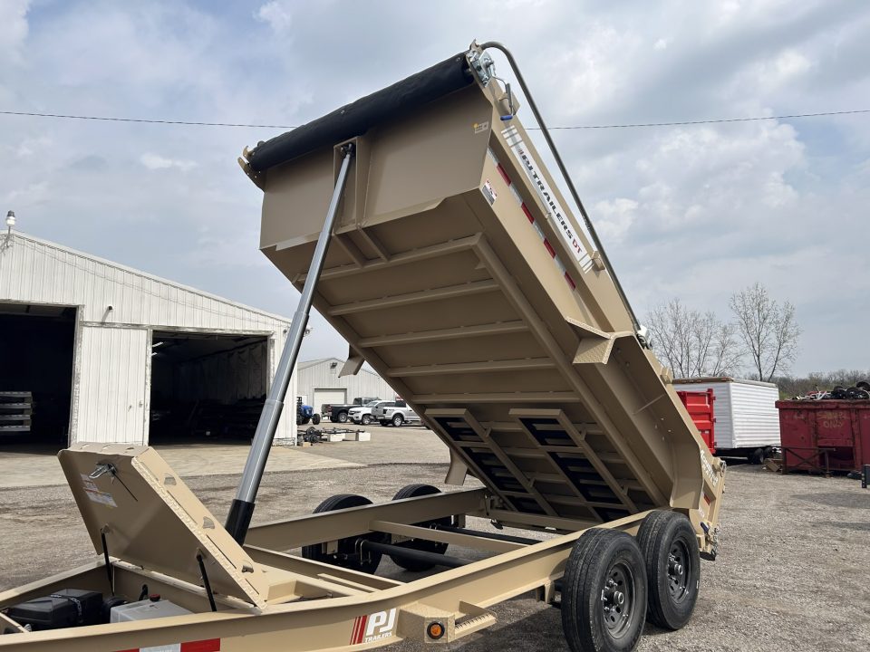 New 2026 PJ Trailers 7 X 14 FT LOW PRO TELESCOPIC DUMP TRAILER 15K GVWR