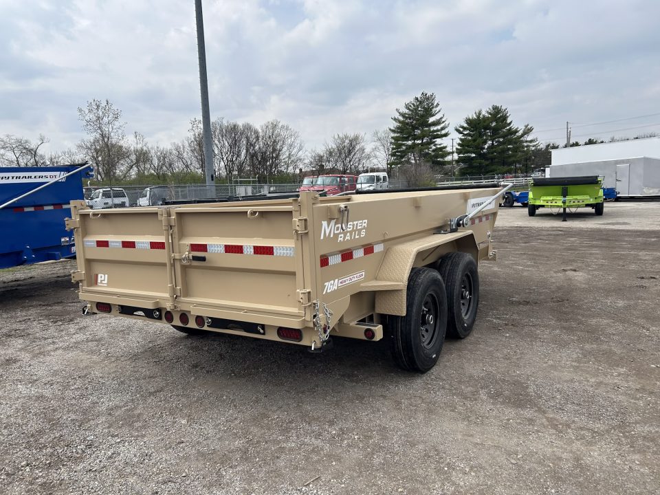 New 2026 PJ Trailers 7 X 14 FT LOW PRO TELESCOPIC DUMP TRAILER 15K GVWR