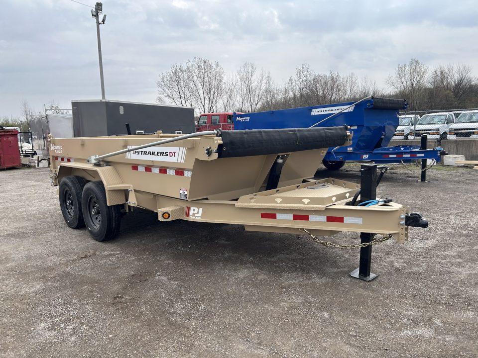 New 2026 PJ Trailers 7 X 14 FT LOW PRO TELESCOPIC DUMP TRAILER 15K GVWR