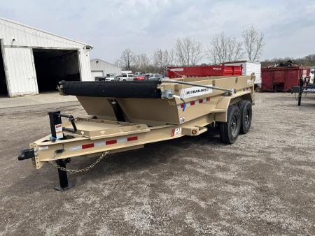 New 2026 PJ Trailers 7 X 14 FT LOW PRO TELESCOPIC DUMP TRAILER 15K GVWR