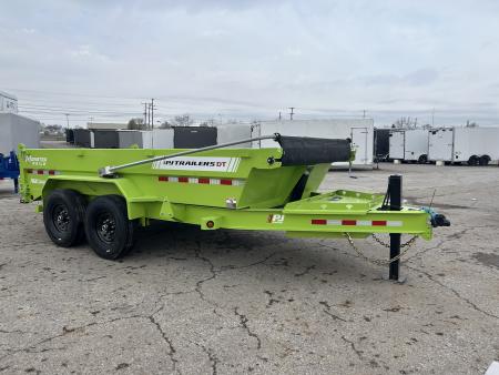 New 2026 PJ Trailers 7 X 14 FT LOW PRO TELESCOPIC DUMP TRAILER 15K GVWR