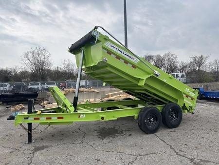 New 2026 PJ Trailers 7 X 14 FT LOW PRO TELESCOPIC DUMP TRAILER 15K GVWR