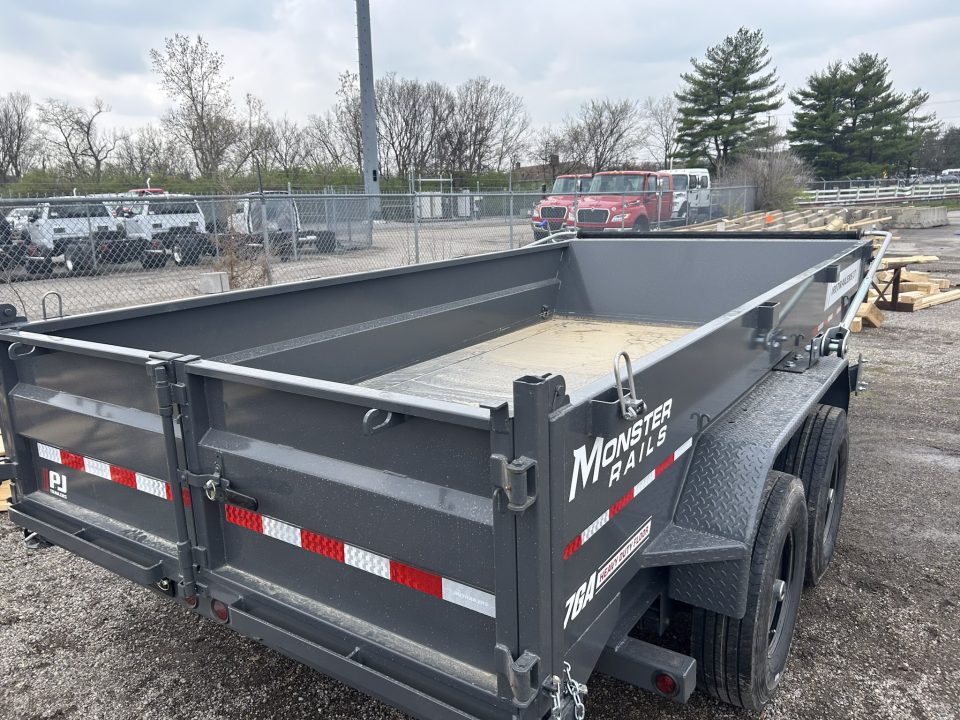 New 2026 PJ Trailers 7 X 14 FT LOW PRO TELESCOPIC DUMP TRAILER 15K GVWR