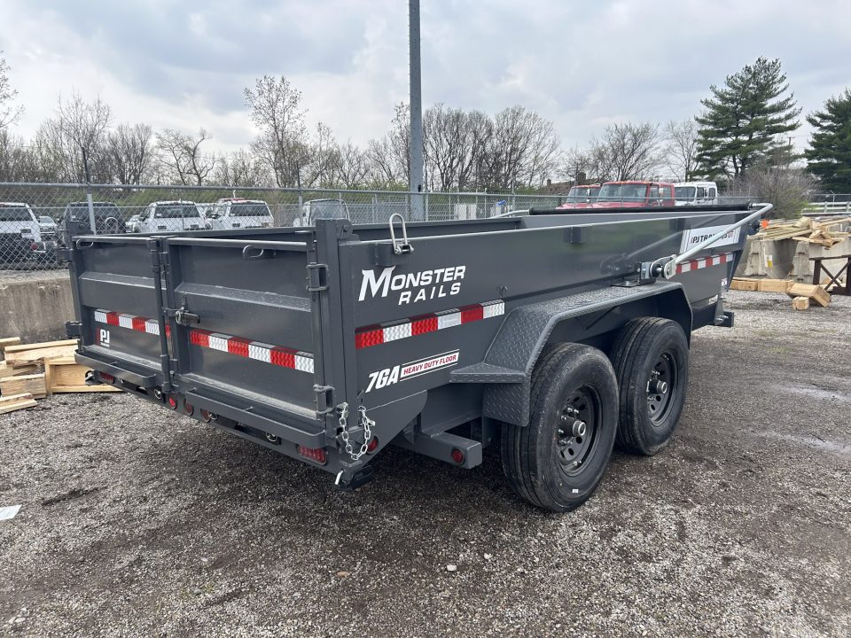 New 2026 PJ Trailers 7 X 14 FT LOW PRO TELESCOPIC DUMP TRAILER 15K GVWR