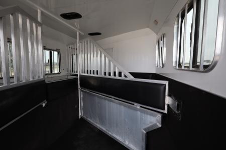 Used 2015 Bison Trailers 3 Horse LQ Slide-out Trailer