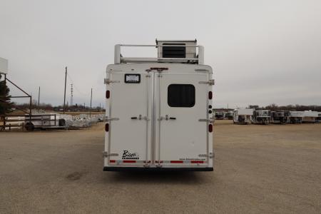 Used 2015 Bison Trailers 3 Horse LQ Slide-out Trailer