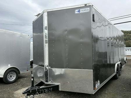 New CAR HAULER 2026 CONTINENTAL CARGO VHW8520TA3 10,000 GVWR 8.5X20' ENCLOSED TRAILER RAMP CHARCOAL