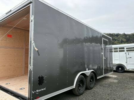 New CAR HAULER 2026 CONTINENTAL CARGO VHW8520TA3 10,000 GVWR 8.5X20' ENCLOSED TRAILER RAMP CHARCOAL