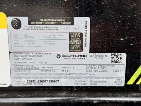 New 2026 Southland Trailers 5-10 Dump 5.2K Single Axle(WEIGHT)