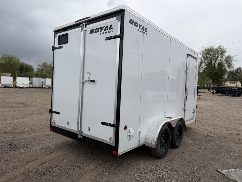 New 2026 Royal Cargo Trailers 7-14-1.5V Enclosed Rear Barn Door 7K GVWR