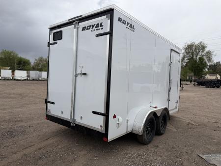 New 2026 Royal Cargo Trailers 7-14-1.5V Enclosed Rear Barn Door 7K GVWR