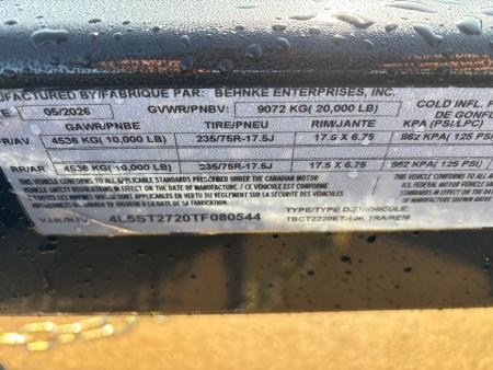 New 2026 Behnke TBCT2220ET-10K Utility Trailer