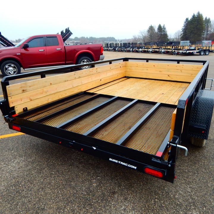 New 2026 Sure-Trac 7x14 5k 3 Board Utility Trailer
