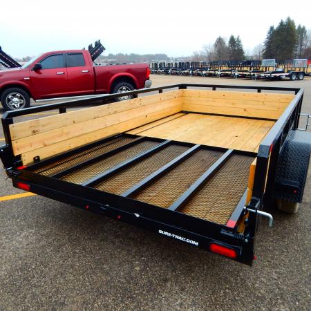 New 2026 Sure-Trac 7x14 5k 3 Board Utility Trailer