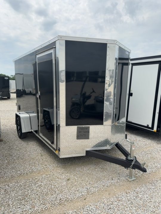New 2026 Impact Trailers Quake 6x12 3K Ramp Door V-Nose