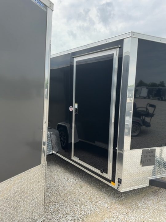 New 2026 Impact Trailers Quake 6x12 3K Ramp Door V-Nose