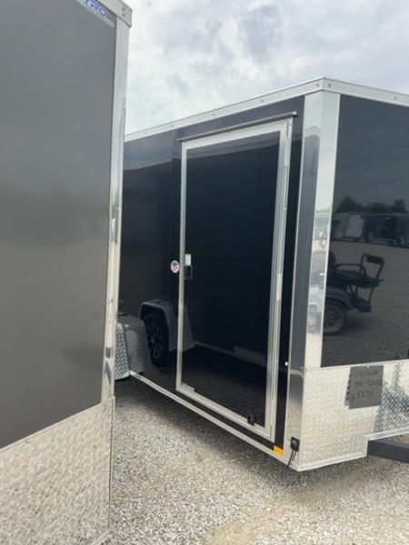 New 2026 Impact Trailers Quake 6x12 3K Ramp Door V-Nose