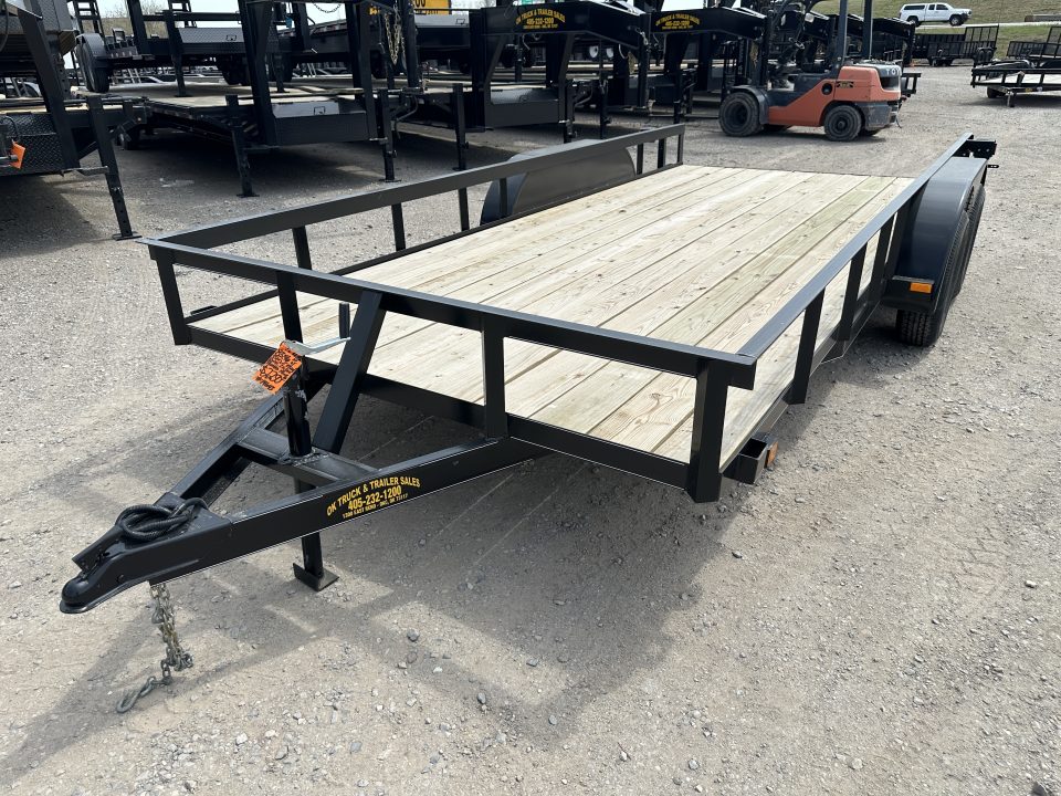 New 2026 Road Boss 83"x16' Tandem Axle Bumper Pull Basic Utility Trailer