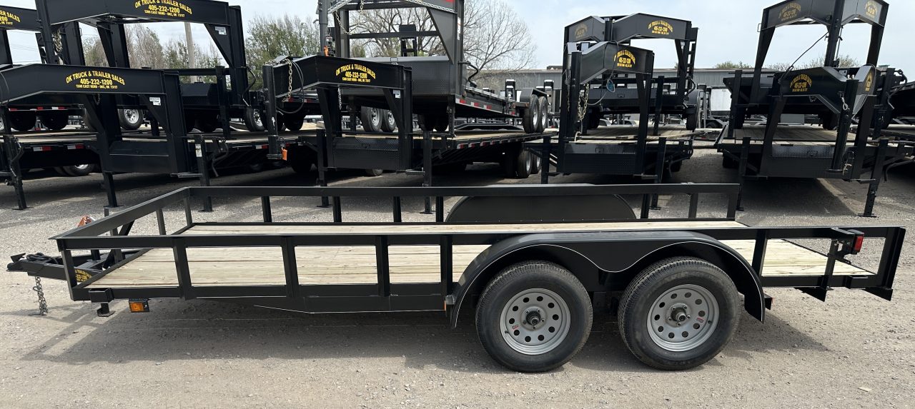 New 2026 Road Boss 83"x16' Tandem Axle Bumper Pull Basic Utility Trailer