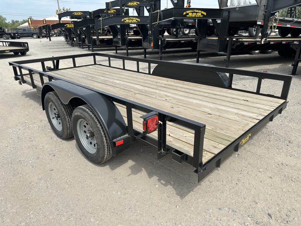 New 2026 Road Boss 83"x16' Tandem Axle Bumper Pull Basic Utility Trailer
