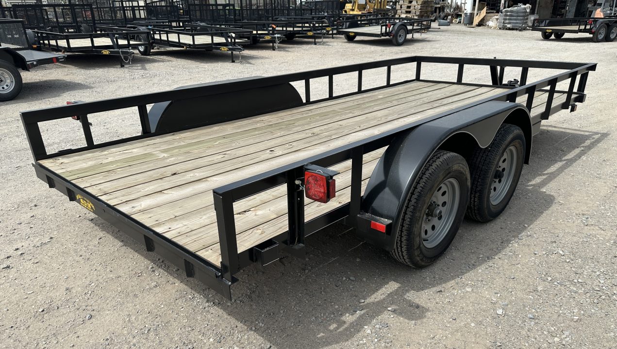 New 2026 Road Boss 83"x16' Tandem Axle Bumper Pull Basic Utility Trailer