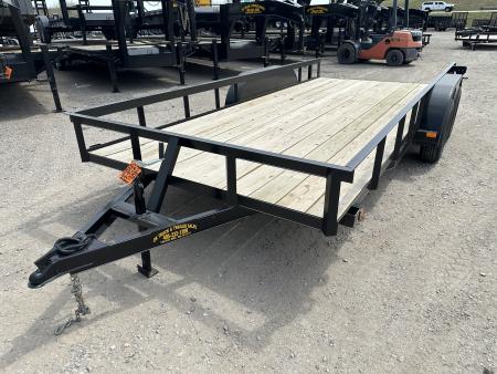 New 2026 Road Boss 83 x16' Tandem Axle Bumper Pull Basic Utility Trailer