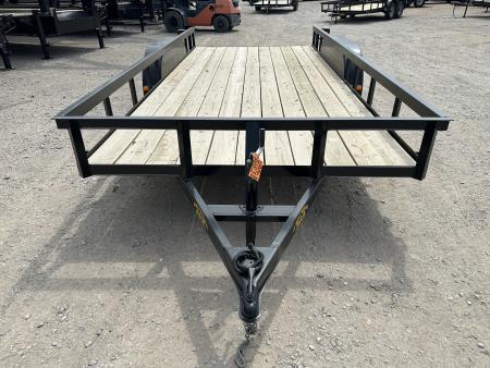 New 2026 Road Boss 83"x16' Tandem Axle Bumper Pull Basic Utility Trailer
