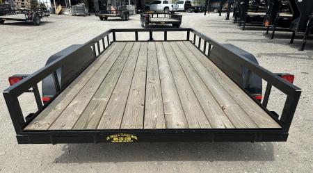 New 2026 Road Boss 83"x16' Tandem Axle Bumper Pull Basic Utility Trailer