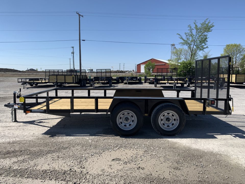 New 2026 AMO AL14TB (76" X 14') 7K Landscape Utility Trailer