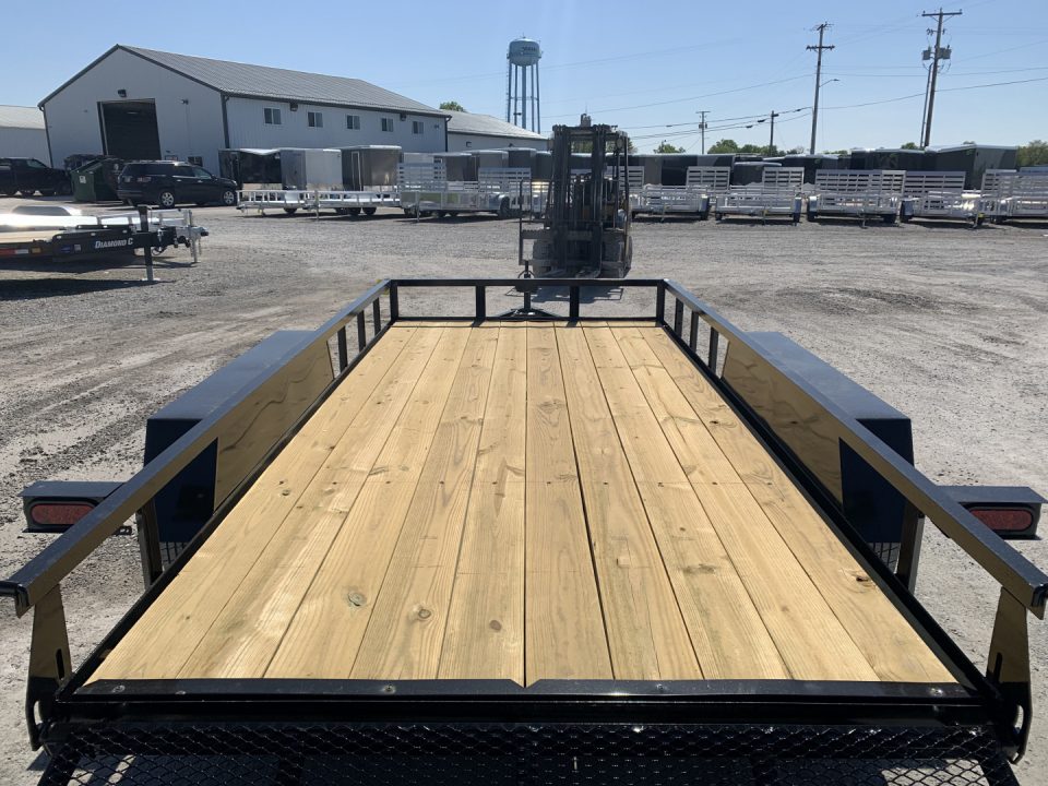 New 2026 AMO AL14TB (76" X 14') 7K Landscape Utility Trailer
