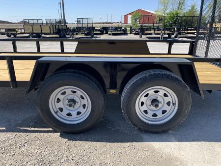 New 2026 AMO AL14TB (76" X 14') 7K Landscape Utility Trailer